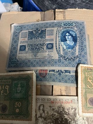 Lote Billetes Antiguos Alemanes 1000 y 50