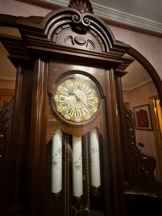 Reloj de pie antiguo - espejo no incluido