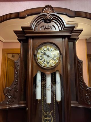 Reloj de pie antiguo - espejo no incluido