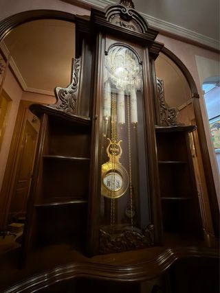 Reloj de pie antiguo - espejo no incluido