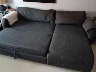 Sofá Cama Gris Tela