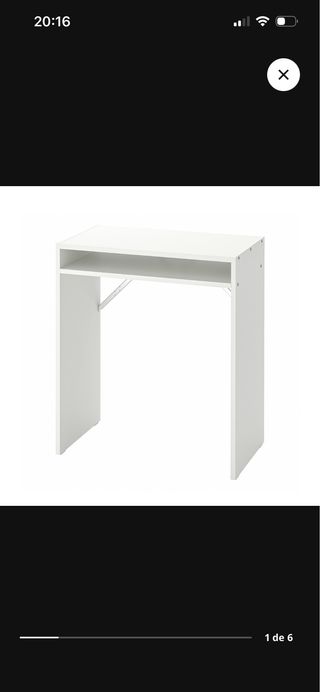 Mesa escritorio blanca madera