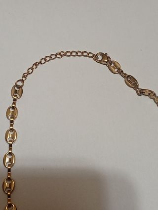 Conjunto Collar y Pulsera Cruz chapado en Oro 18K