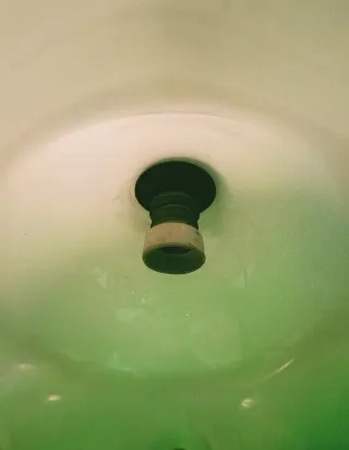 Lampada a sospensione in vetro di Murano anni '70