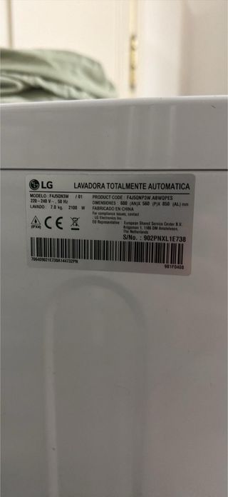 Lavadora LG Direct Drive 7kg
