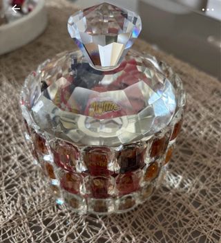 Porta caramelle cristallo con coperchio