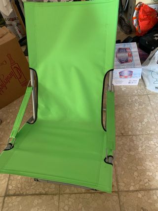 2 Sedie Pieghevoli per Spiaggia/Campeggio Verdi