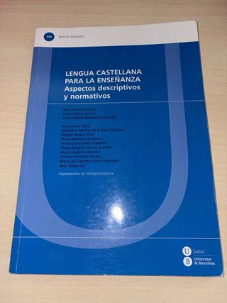 Lecturas y libro ejercicios Lengua Castellana UB