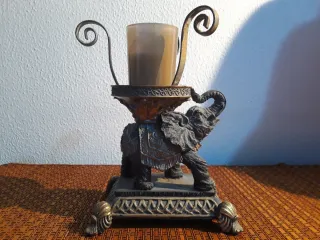Decorazione elefante base per candele o vasi