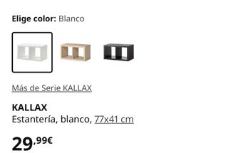 Estantería Kallax Ikea Blanca