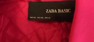giacca zara rosso natale eur xxl spalle 44 sotto a