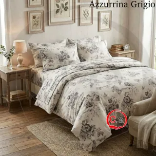 Completo letto matrimoniale floreale