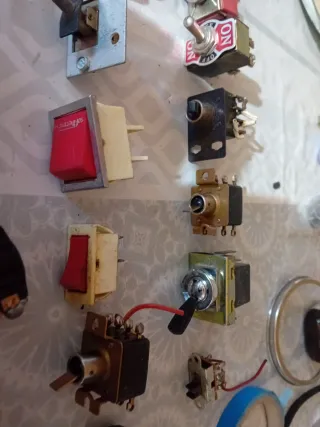 Lote Interruptores Vintage Radio Varios