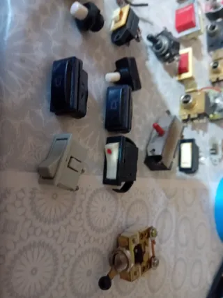 Lote Interruptores Vintage Radio Varios