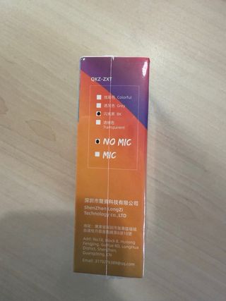 QKZ ZXT IEM Dynamic Driver Preto