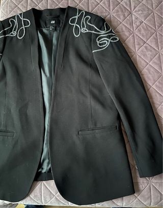 Chaqueta H&M Negra Talla 44
