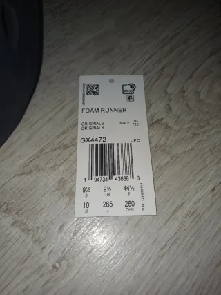 Adidas Yeezy Foam Runner Negro/Gris