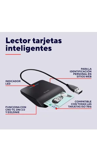 Lector Tarjetas DNI Electrónico Trust