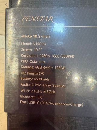 Penstar eNote - Tableta de Papel N10 Pro