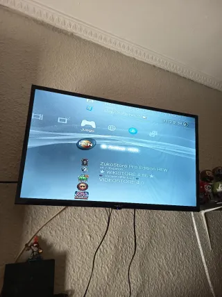 Consola PS3 Sony Negra + Mando Rojo