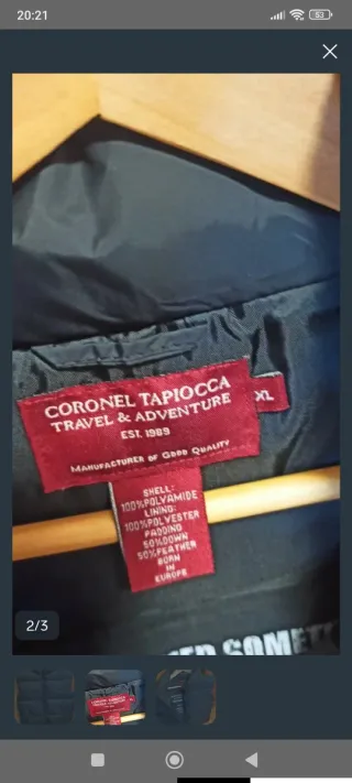 Chaleco Coronel Tapioca Negro