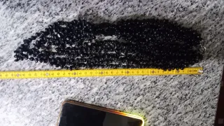 Collana multifilo onice nero