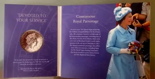 Moneta Commemorativa Regina Elisabetta 2022 UK £5