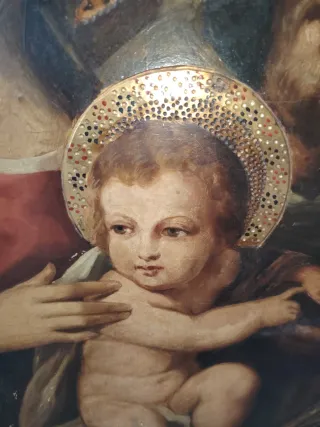 Sagrada Familia Pintura Antigua