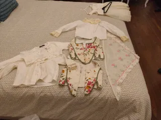 Traje de huerta y cancán fallera niña 1-2 años