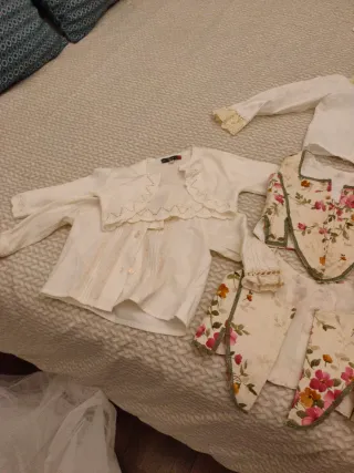 Traje de huerta y cancán fallera niña 1-2 años