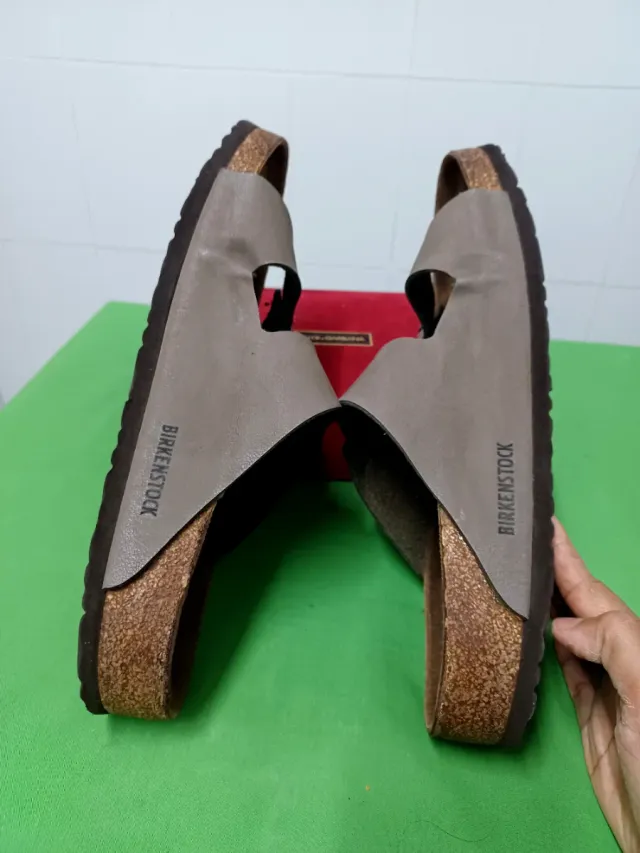 Zuecos Birkenstock Beige/Marrón