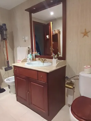 Conjunto Muebles Baño: Bajolavabo, Auxiliar y Tapa