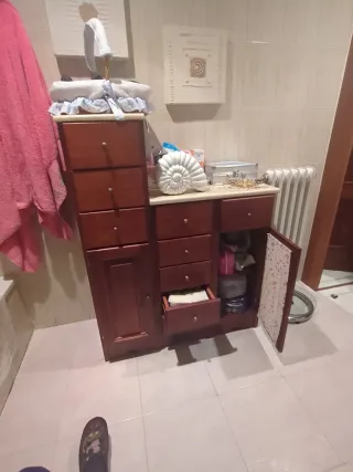 Conjunto Muebles Baño: Bajolavabo, Auxiliar y Tapa