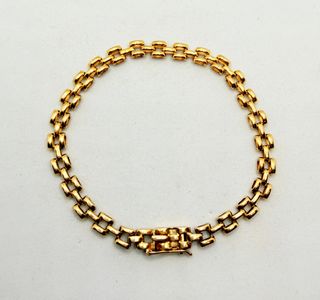 Pulsera Cartier de oro de 18k, 10 g, 21 cm.