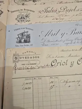 Lote Facturas Antiguas Sevilla 1900