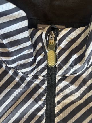 Puma Windbreaker XS Black White Striped Lightweigh