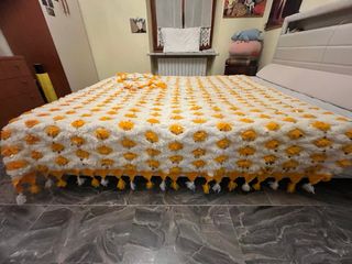 Copriletto e tappeti decorati Copriletto in lana