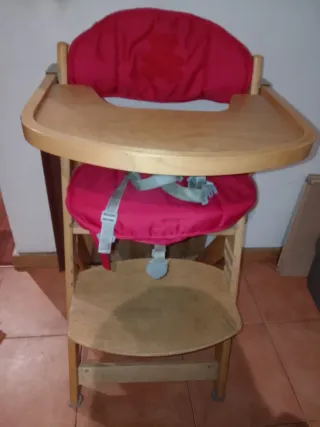 Trona evolutiva de madera para bebé y niños Safety
