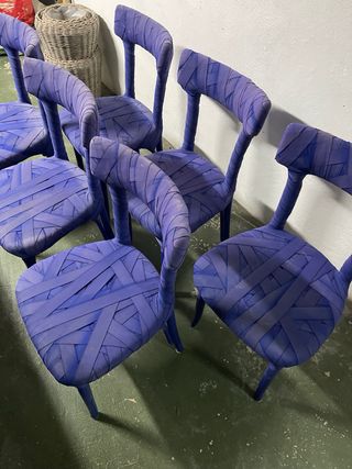 6 Sillas Edra Mummy Peter Traag momia seis silla