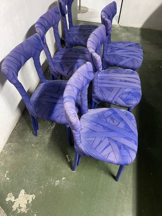 6 Sillas Edra Mummy Peter Traag momia seis silla