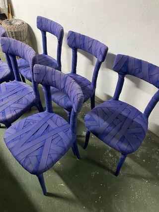 6 Sillas Edra Mummy Peter Traag momia seis silla