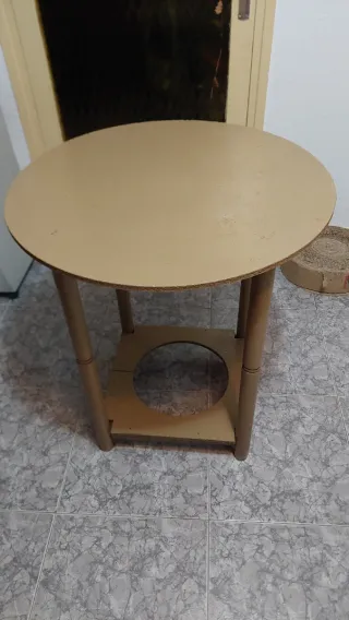 Mesa Camilla Redonda Beige