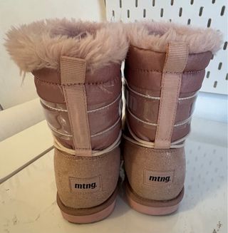 Botas de pre esqui  MTNG rosas y doradas
