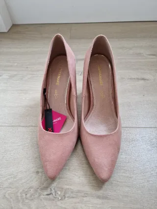Zapatos tacón rosa talla 37