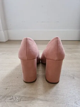 Zapatos tacón rosa talla 37