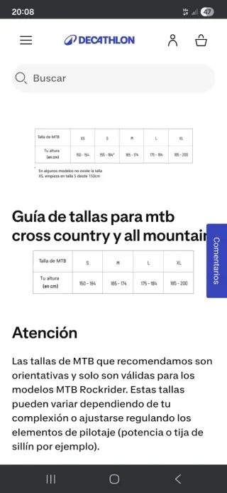 Bicicleta de Montaña Btwin Rockrider 340 talla M