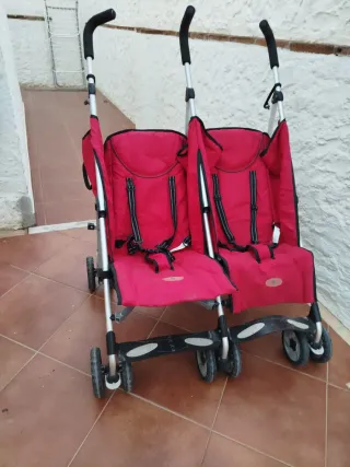 Silla gemelar MS totalmente plegable, muy práctica