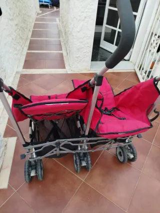 Silla gemelar MS totalmente plegable, muy práctica