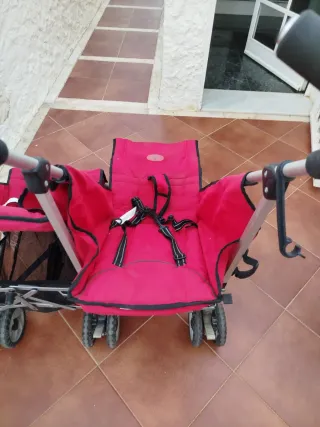 Silla gemelar MS totalmente plegable, muy práctica