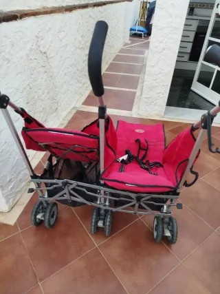 Silla gemelar MS totalmente plegable, muy práctica